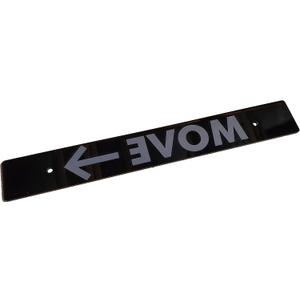Acrylic Black Front License Plate Delete w/Move Over Laser Engraved for Subaru Vehicles