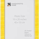 Handicrafts Home 16x20 Poster Frame - Yellow Bone Inlay Classic Collection Wall Mount Decorative Picture Frame for Posters, Photos, Diplomas, Certificates, Art Work - Handmade Vintage Home Decor Gift