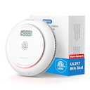 meross Interconnected Smoke and Carbon Monoxide Detector Combo, 2 in 1 Fire & CO Alarm, OneTouch Test/Hush Button, LCD Display, 10Year Lifespan