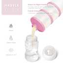 Termichy Stackable Formula Dispenser Portable Milk Powder Container, 2 Pack, Baby Pink