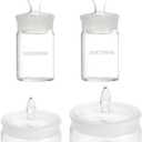 OUNONA Weighing Bottle Low Glass Lab Equipment Specific Gravity Bottle Laboratory Glassware for Sample Analysis and Chemical Storage with Sealing Lid