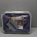 HDCAXKJ Waterproof Outdoor Curtains for Patio with Zipper Top & Bottom Grommet Thermal Privacy Drapes 2 Panels Gazebo Outside Blackout Curtains for Porch Pergola Backyard, 110" W x 108" L, Navy, Was used