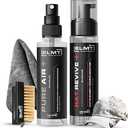 Blackline ELMT Hat Cleaning Kit — Quick-drying, US-Made, Cleans 50+ Hats — Hat Cleaner for Baseball Caps of all Materials Cotton, Wool, Leather, Felt and more (8oz Solution, Deodorizer, Towel & Brush)