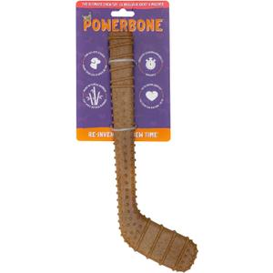 Powerbone Pet Chew Toy for Dogs - Durable, Non Toxic & Pet Safe - Best for Aggressive Chewers, Long Lasting Dental Health, Dog Teeth Cleaning, Dog Life Stages - Hockey Stick 12"