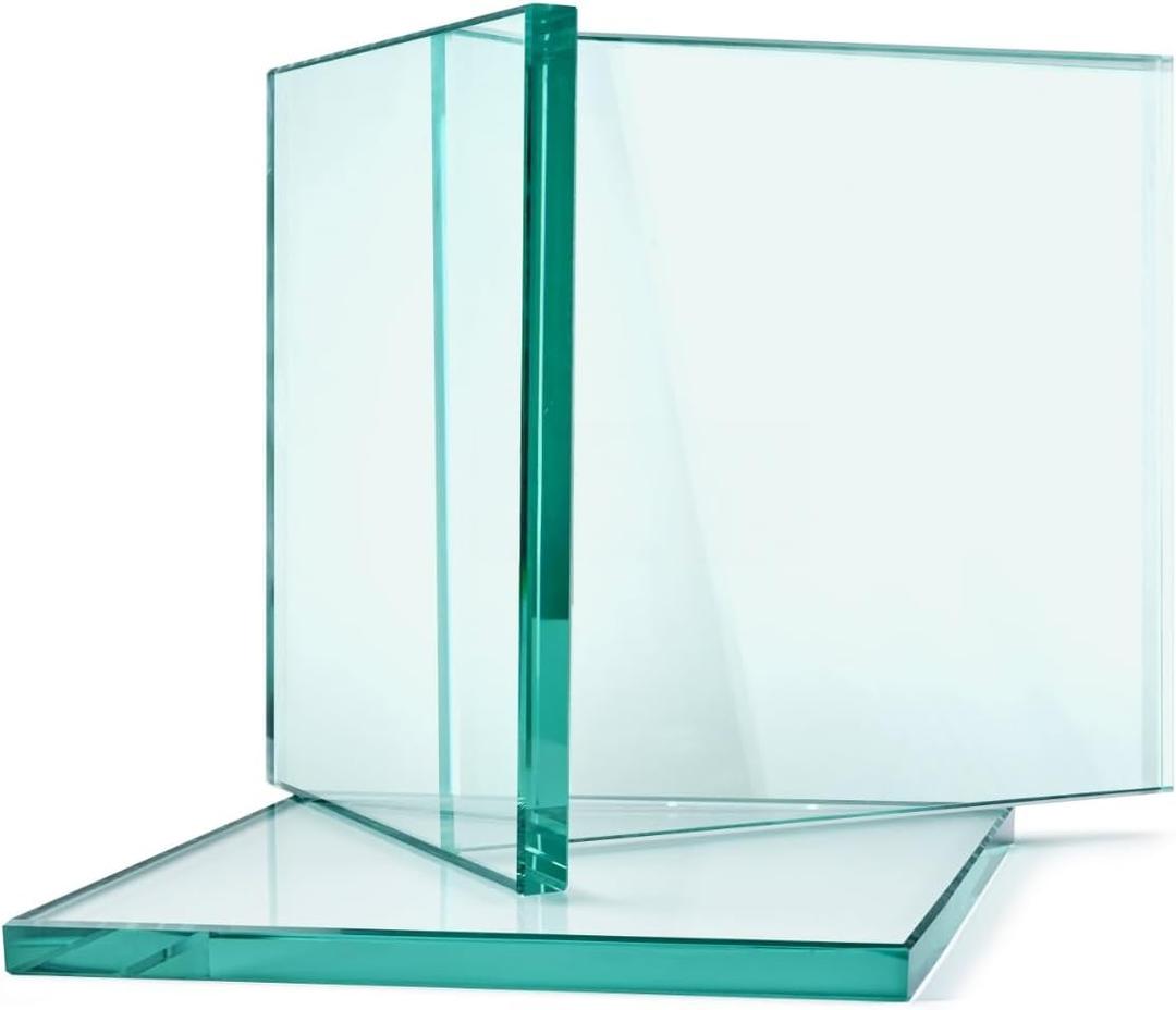Tempered Glass Sliding Door with Rollers for 48x24x24 Reptile Enclosure, Replacement Front Glass Panel Insert, 1 Piece