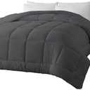 BedTreat Down Alternative Full Duvet Insert with Corner Tabs, All Season Quilted Bed Comforter Box-Stitched Full Comforter Grey, Machine Washable Microfiber Bedding