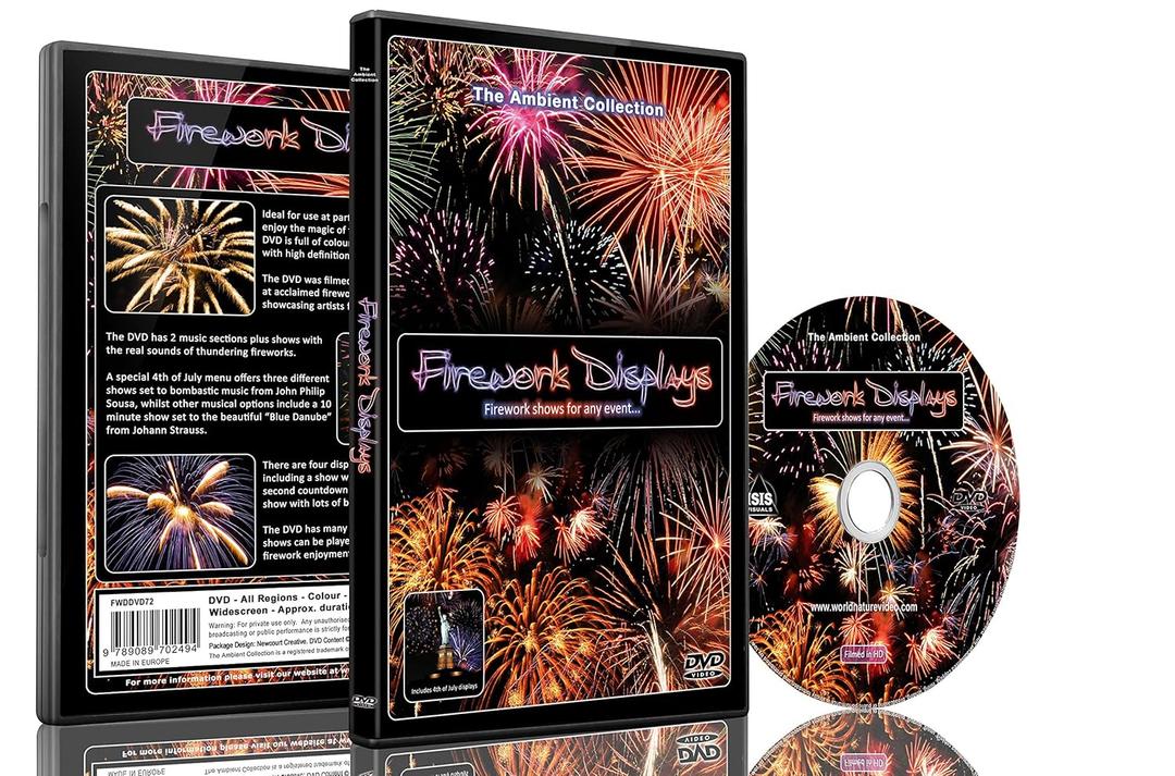 Firework Displays DVD - With Music and Pyrotechnic Sounds