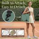 Tennis Bags for Women Men - Sleek Tennis Racket Bag for Sports Accessories with 2 Detachable Racket Cases - Gym Sling Bag, Pickleball Racquet Sling for Beginner Pro Players
