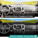 FIILINES Dash Cover for 2010-2018 Dodge Ram 1500 2500 3500(Without Hud), Dashboard Mat Accessories Dash Cover Sunshade Nonslip Mesh Protector No Glare Black