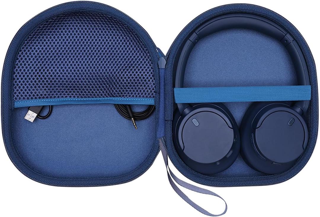 Hard Case Compatible with Sony WH-CH720N, WH-CH520, ULT WEAR Noise Canceling Headphones, Blue Travel Storage Bag