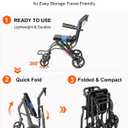Transport Wheelchair Lightweight Foldable，Compact Travel Wheelchair, 
Product Dimensions	35"L x 20.5"W x 22.63"H