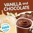 Snack Pack Zero Sugar Chocolate and Vanilla Flavored Pudding Cups, 3.25 oz., 12-Count Family Pack