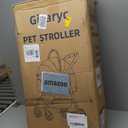Dog Cat Stroller for Small/Medium Pets up to 50 lbs, 3-in-1 Foldable Pet Stroller with Detachable Carrier, Car Seat, Storage Basket, Cup Holder, Hanging Bag, Rain Cover, All-Terrain 4 Wheels (Black)
