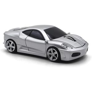 Wireless Mouse Sports Car Mouse Computer Optical Mice for PC Laptop MAC (Silver)
