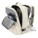 Large Travel Gym Backpack Women Carry On Backpack Flight Approved Hiking Waterproof Rucksack Casual Daypack Laptop bags airplanes Shoes Compartment Personal Item Travel Weekender Bag Essentials Beige