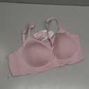 OEAK Womens Wireless Bras Comfortable Push Up Bra No Underwire Bra Full Support Lift Bralette Everyday Seamless Tshirt Bras (3X-Large, Pink)