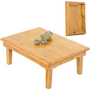Foldable Bamboo Table,Japanese-Style Household Square Low,Computer Table,Tea Table,Coffee Table,Low Dining Table