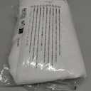 DWCN White Sheer Curtains Semi Transparent Voile Rod Pocket Curtains for Bedroom and Living Room, 52 x 54 inches Long, Set of 2 Panels