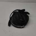 Garden Hose 50ft, Non-Expanding, Lightweight, Leak-Proof Metal interface, No-Knots, Portable, Wear-Resistant, Sturdy, Flexible, 3/4GHT, Water Hose for Yard, Garden (Black)