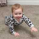 UNIFACO Baby Girls Boys Footed Pajamas One-Piece Sleeper Snug Fit Sleep and Play Zip Front Footie Romper 0-12 Month