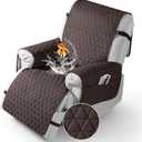 TAOCOCO 100% Waterproof Recliner Cover - Recliner Cover with Non-Slip Granule, Recliner Chair Covers with Elastic Band, Recliner Chair Covers for Reclining Chair(Chocolate, Small-22'')