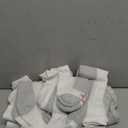 Hanes Men's Double Tough Socks, Crew and Ankle Moisturing Wicking Socks, Black & White, Multi-Packs (12-14, White - 12 Pair)