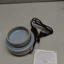 Candle Wax Melt Warmer with Timer Ceramic Electric Wax Melt 4-in-1 Oil Burner Adjusting Temperature Fits Yankee Large Jar Scented Candle for Home Decor Birthday Gifts for Women Mom Grandma Girls (Bright Light Blue)