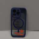 for iPhone 15 Pro Case, Compatible with MagSafe, Built-in Privacy Screen Protector and Camera Protection, Anti Spy Full Body Dustproof Shockproof Hard Phone Case 6.1", Dark Blue