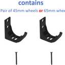 Wall Mount for RC Plane, Wall Hanger for Car or Plane Wheels Diameter Within 45mm or 65mm You can Choose. (SKU00576-RC45*2)