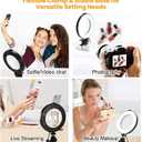 Video Conference Lighting Kit, Ring Light Clip on Laptop Monitor, 6" Dimmable LED Circle Selfie Light for Zoom Meeting/Remote Working/Zoom Calls/Live Streaming/Video Recording