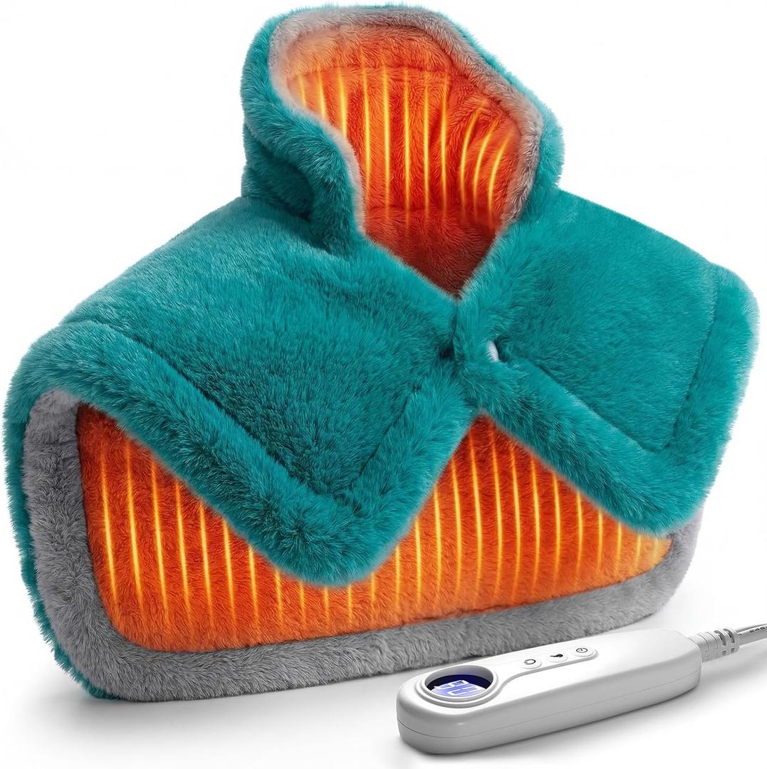 IZZUBIZ Neck Shoulder Heating Pad Gift for Back Pain Relief, Electric Weighted Heat Pads for Cramps, Leg and Foot, Gifts for Christmas, Mothers Day, Fathers Day, Birthday, Women, Men, Mom, Dad