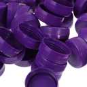 STOBAZA Reusable Plastic Bottle Caps 1.53 Inch 100 Pack for Diy Crafts Kids Educational Development Durable Bottle Lids (Purple)