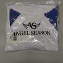 2 x Angel season Rash Guard for Boys UPF 50+ Swim Shirt Long Sleeve Bathing Suit Summer UV Protection Sun Shirts Rashgurad (2T, White Blue)