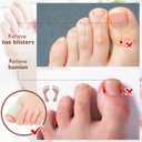 Tondiamo 6 Pieces Foam Toe Protector Sleeves Foam Bandages Tube Toe Cushion for Feet, Bunion, Hammer, Callus Corn, Bliste, Pain Relief(Large,Beige)