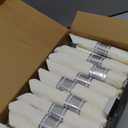 N9R 50 Pack Pre Rolled Silver Plastic Cutlery Set, 50 Forks, 50 Knives, 50 Spoons, 50 Napkins, Disposable Cutlery Set for Party and Wedding