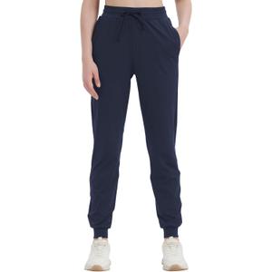 Idtswch 30"/32"/34"/36" Long Inseam Women Tall Sweatpants Extra Long Joggers Zipper Pockets Track Athletic Pants for Running (Blue, L)