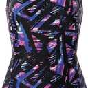 Girls' Swimsuit One Piece Swimming Suits Flyback Swimwear for Practice, Size 16