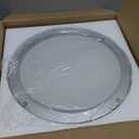 AOMEI 16inch Silver Natural Light Spectrum LED Ceiling Light for Bedroom Living Room - 24W 3000K-6000K, 4-Point Secure Flush Mount Flat Panel, CRI＞97 Round Modern Fixture with Remote Control