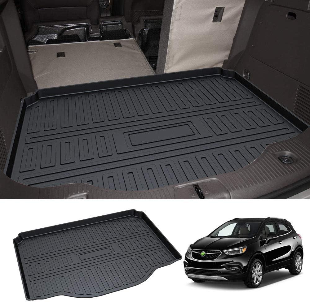 Powerty Trunk Mat for Buick Encore 2013-2022/Chevrolet Trax 2014-2023 Accessories Cargo Mats TPO All Weather Cargo Liner Heavy-Duty Trunk Liners