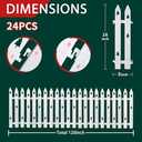 Extra Height 16 Christmas Tree Fence, 24pcs Christmas Tree Gate, White Christmas Fence Decorations for Cat, Small Dog, Suit for Christmas, Birthday, Wedding Decoration