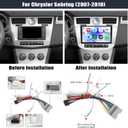 [4 Core+64G]Android 13 Car Stereo for Chrysler Sebring 2006 2007 2008 2009 2010 with Wireless Carplay&Android Auto,9 Inch Touch Screen Car Radio with Mirror Link Bluetooth FM/RDS Radio WiFi GPS EQ SWC