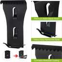 2 x Brick Clips Heavy Duty Matte Black Spring Steel Hanging Hooks - No Drill Hooks for Both Outdoor and Indoor Decor - Secure Hold for Lights Wreaths Signs - Fits Standard 2-1/4 to 2-3/8 in Brick Size