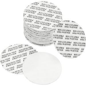 PATIKIL 48mm/1.89" Foam Lid Liner, 100 Pack PS Foam Resistant Tamper Pressure Sensitive Seal for Bottle Cap Liners Seals