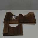 AZEN Wood Toilet Stool Squat Adult, Poop Stool for Bathroom Adults, Portable Toilet Potty Stools for Adults, 7 Inch Height (Black (1 Pack))