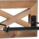 Ilyapa Farmhouse Toilet Paper Holder for Bathroom - Rustic Wood Wall Mount Toilet Roll Holder