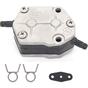 18-7334 Fuel Pump with Clips and Gasket for Yamaha 25-90 HP Suzuki 8-65 HP & Tohatsu Nissan 25-115 HP Outboard Boat Motors replaces 6A0-24410-00 15100-94300 356-04000-1