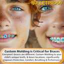 Braces Mouthguard, BulletProof: Worlds Thinnest & Strongest Sports Mouth Guard for Braces! Football Basketball Hockey Lacrosse Rugby BJJ MMA Boxing & Sleeping Mouthpiece. Adult Youth Kids Mouth Piece (Lava Black)