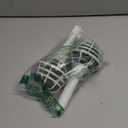 Arlai 2pcs 7.1" Bridal Bouquet Stand Wedding Bridal Bouquet Holder Foam Flower Handles (Green+White), with 50pcs Bouquet Pin Brooch Flower Pin Teardrop Pearl Head Pin for Bride Artificial Flower