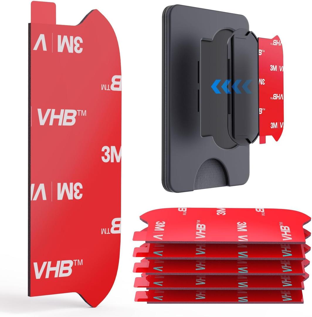 pop-tech 3M Sticky Pads Replacement for Socket Wallet Base,6pcs 3M VHB Double Sided Mounting Tape for PopWallet Grip, Adhesive Sticker for Socket Card Holder iPhone, Phone Wallet & Wallet Socket