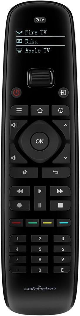 SofaBaton U2 Universal Remote Control with APP, Long Range Infrared, All in One Remote Control, Compatible with Smart TVs/DVD/STB/Projector/Streaming Players/Blu-ray